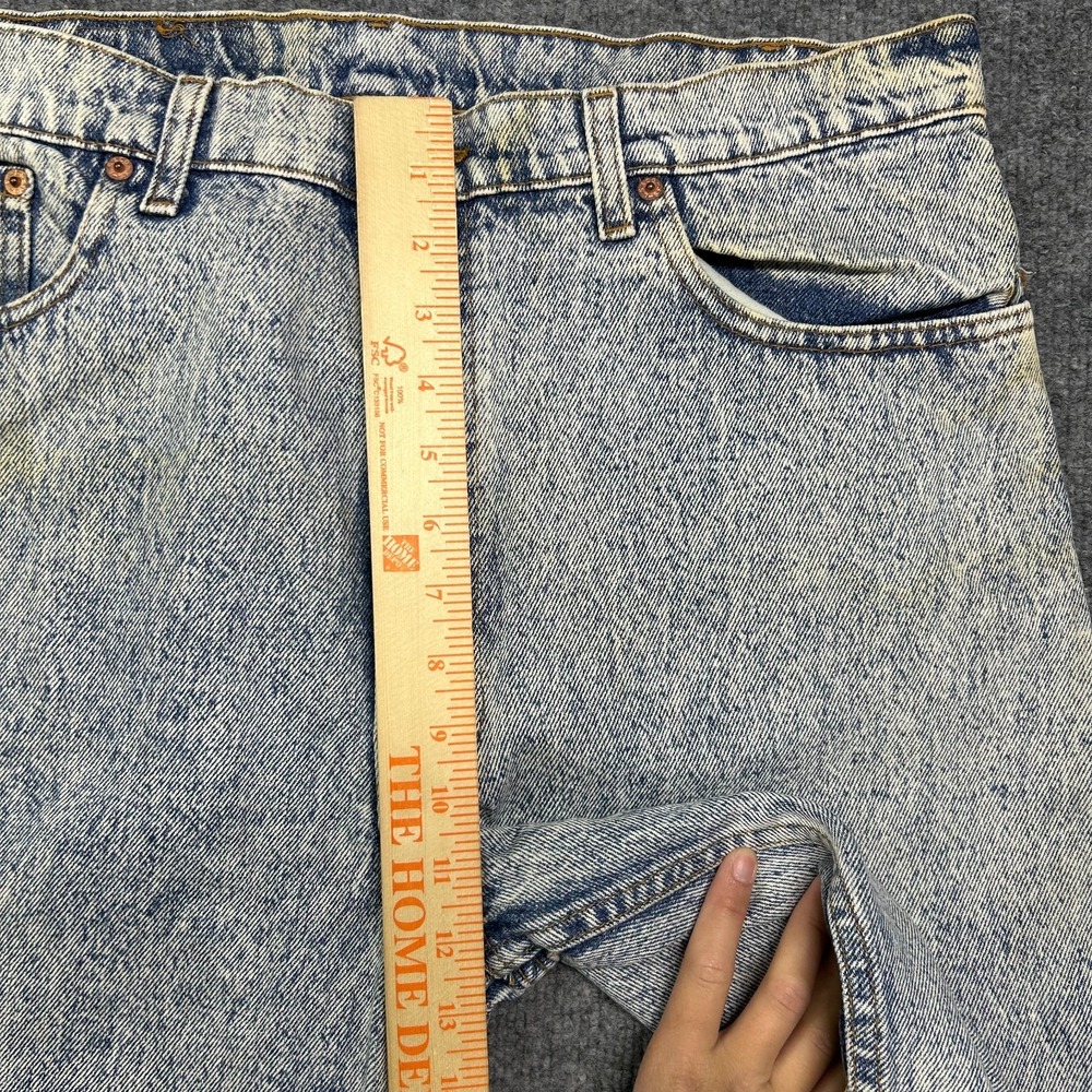 Levi's 550 Jeans Men's Blue Denim Straight Pockets Classic Zip Fly - 35X33 - Picture 4 of 14